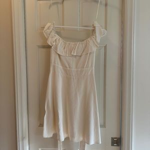 White off the shoulder dress